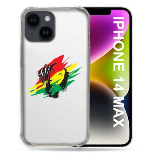 Coque Transparente Pour Iphone 14 Plus (6.7) Bob Marley Graf