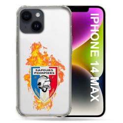 Coque Transparente Pour Iphone 14 Plus (6.7) Pompier Feu