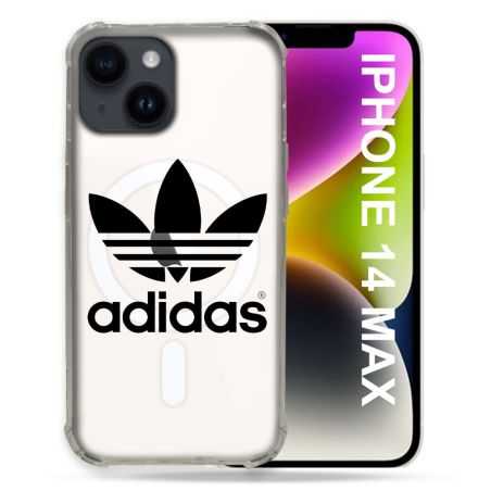 Coque Transparente Compatible MagSafe Pour Iphone 14 Plus (6.7) Adidas