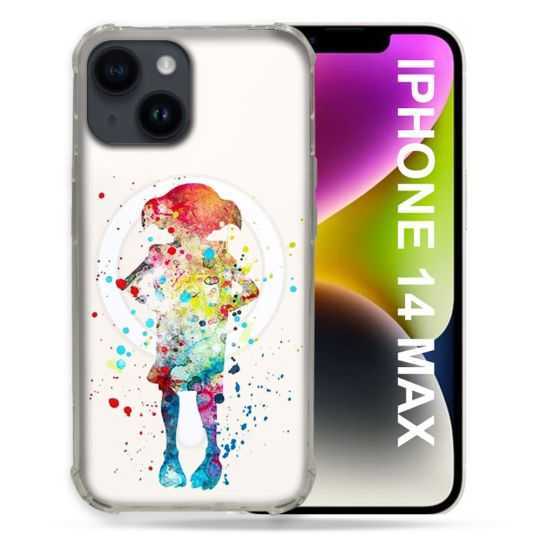 Coque Transparente Compatible MagSafe Pour Iphone 14 Plus (6.7) Dobby Colore