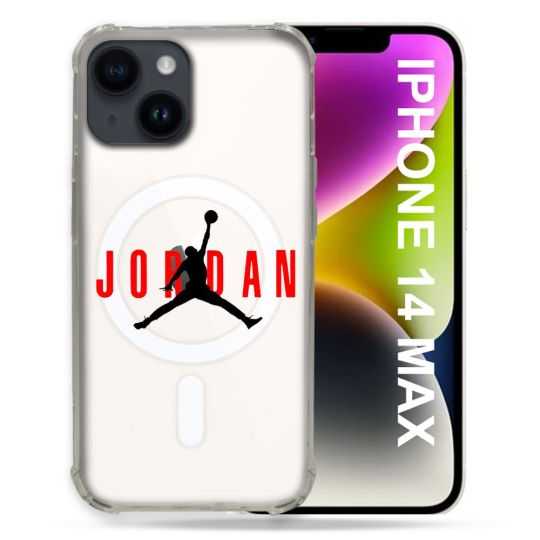 Coque Transparente Compatible MagSafe Pour Iphone 14 Plus (6.7) Jordan