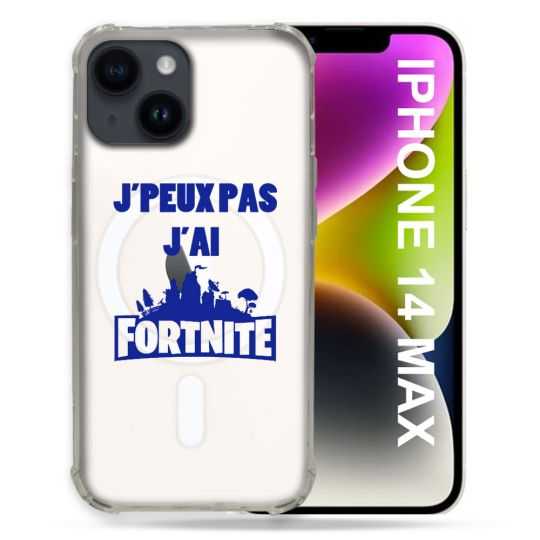 Coque Transparente Compatible MagSafe Pour Iphone 14 Plus (6.7) Jpeux pas jai Fortnite