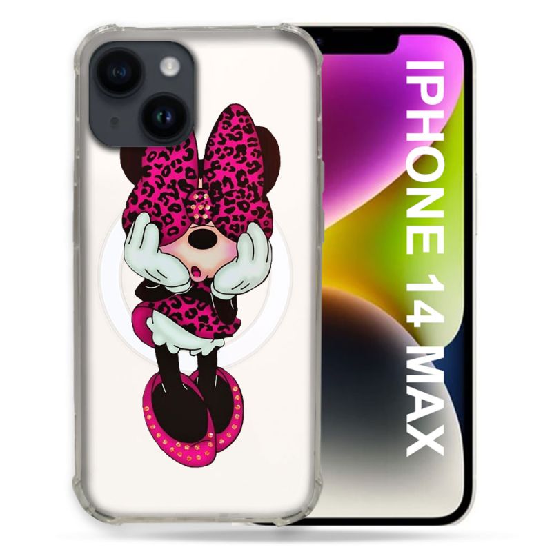 Coque Transparente Compatible MagSafe Pour Iphone 14 Plus (6.7) Minnie