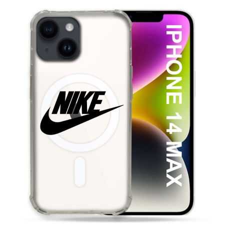 Coque Transparente Compatible MagSafe Pour Iphone 14 Plus (6.7) Nike