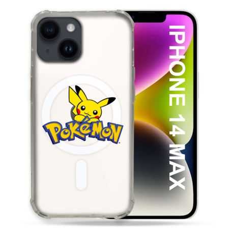 Coque Transparente Compatible MagSafe Pour Iphone 14 Plus (6.7) Pokemon