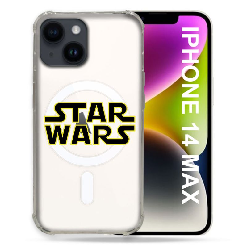 Coque Transparente Compatible MagSafe Pour Iphone 14 Plus (6.7) Star Wars