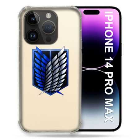 Coque Transparente Pour Iphone 14 Pro Plus (6.7) Attaque Titan Logo