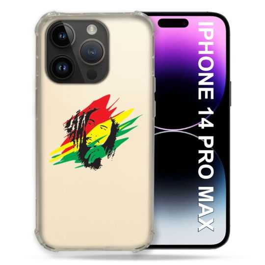 Coque Transparente Pour Iphone 14 Pro Plus (6.7) Bob Marley Graf