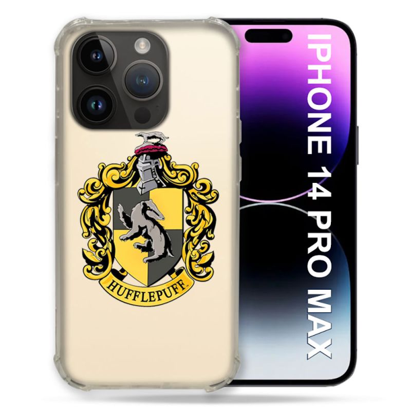 Coque Transparente Pour Iphone 14 Pro Plus (6.7) Harry Potter Hufflepuff