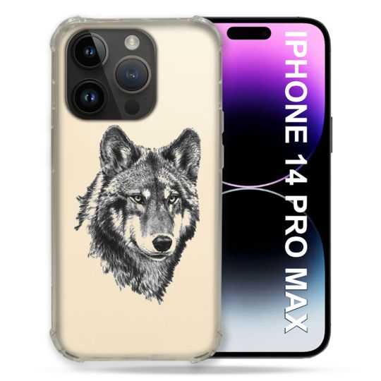 Coque Transparente Pour Iphone 14 Pro Plus (6.7) Loup