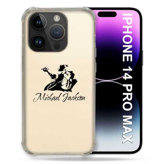 Coque Transparente Pour Iphone 14 Pro Plus (6.7) Michael Jackson