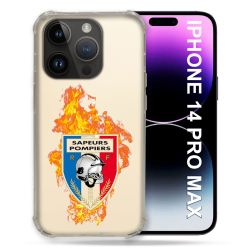 Coque Transparente Pour Iphone 14 Pro Plus (6.7) Pompier Feu