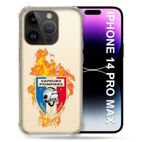 Coque Transparente Pour Iphone 14 Pro Plus (6.7) Pompier Feu