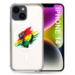 Coque Transparente Compatible MagSafe Pour Iphone 14 Pro Plus (6.7) Bob Marley Graf