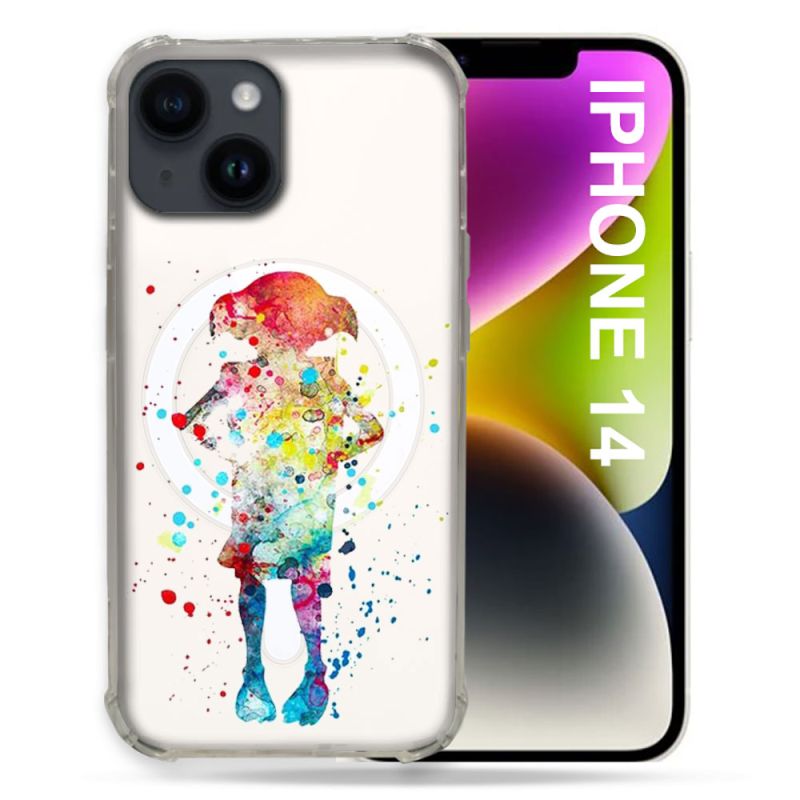 Coque Transparente Compatible MagSafe Pour Iphone 14 Pro Plus (6.7) Dobby Colore