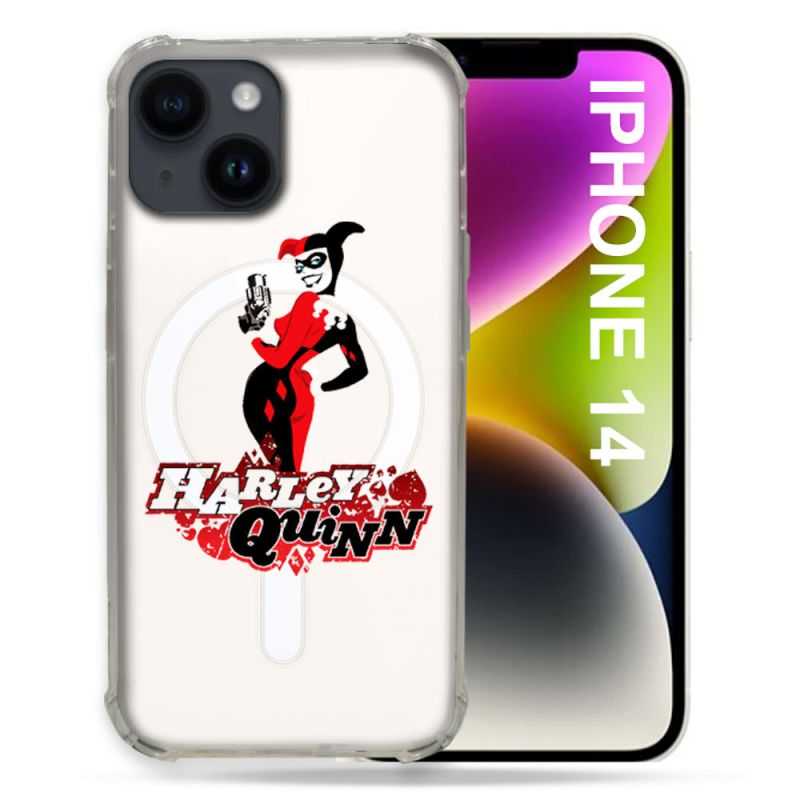 Coque Transparente Compatible MagSafe Pour Iphone 14 Pro Plus (6.7) Harley Quinn