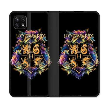 Housse cuir portefeuille Pour Samsung Galaxy A22 5G Harry Potter Hogwarts