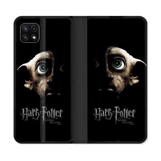 Housse cuir portefeuille Pour Samsung Galaxy A22 5G Harry Potter Hollows Dobby