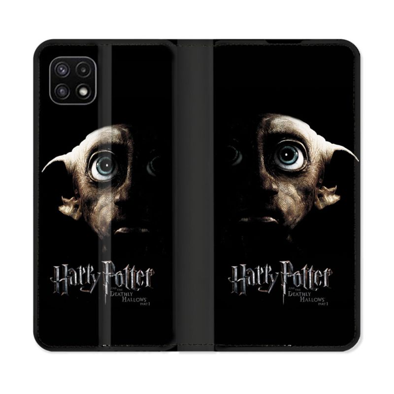Housse cuir portefeuille Pour Samsung Galaxy A22 5G Harry Potter Hollows Dobby