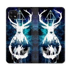 Housse cuir portefeuille Pour Samsung Galaxy A22 5G Harry Potter Patronome