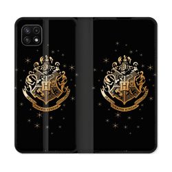 Housse cuir portefeuille Pour Samsung Galaxy A22 5G Harry Potter Poudlard
