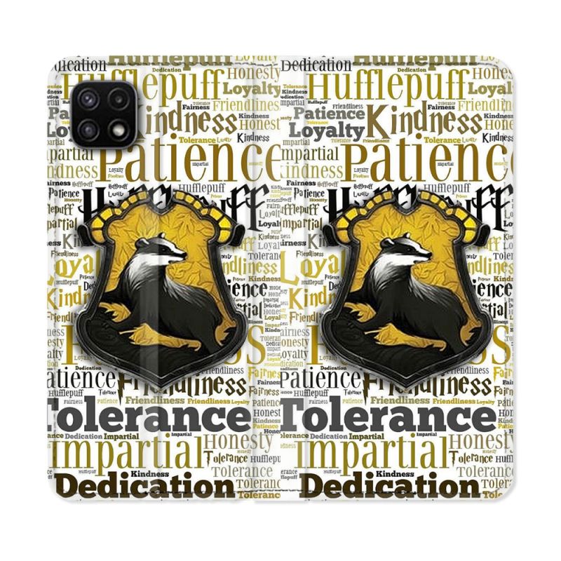 Housse cuir portefeuille Pour Samsung Galaxy A22 5G Harry Potter Poursouffle