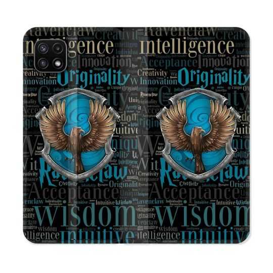 Housse cuir portefeuille Pour Samsung Galaxy A22 5G Harry Potter Serdaigle