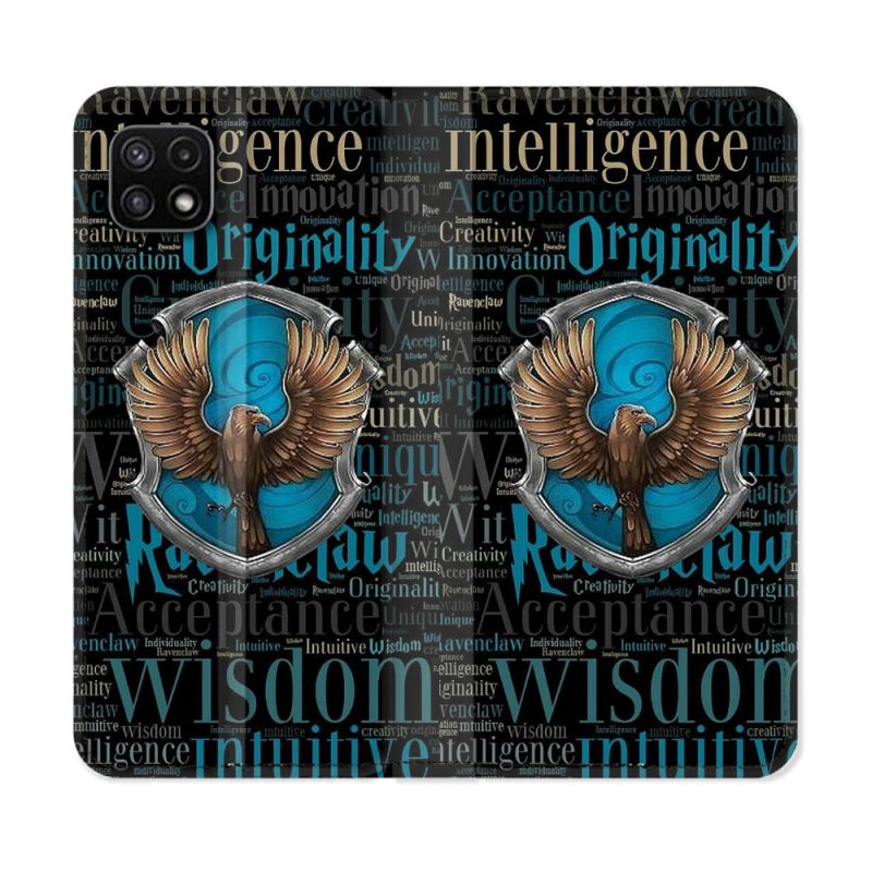 Housse cuir portefeuille Pour Samsung Galaxy A22 5G Harry Potter Serdaigle