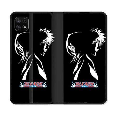 Housse cuir portefeuille Pour Samsung Galaxy A22 5G Manga Bleach Duo