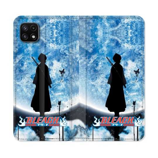 Housse cuir portefeuille Pour Samsung Galaxy A22 5G Manga Bleach Lune