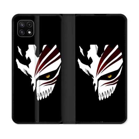 Housse cuir portefeuille Pour Samsung Galaxy A22 5G Manga Bleach Masque