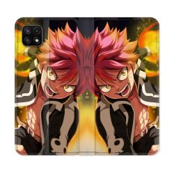 Housse cuir portefeuille Pour Samsung Galaxy A22 5G Manga Fairy Tail Natsu