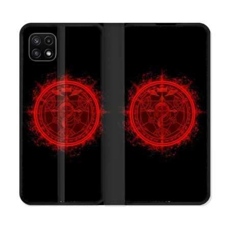 Housse cuir portefeuille Pour Samsung Galaxy A22 5G Manga Fullmetal Alchemist Logo