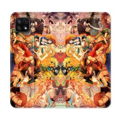 Housse cuir portefeuille Pour Samsung Galaxy A22 5G Manga One Piece Nakama