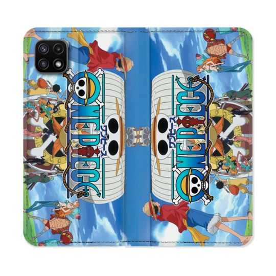 Housse cuir portefeuille Pour Samsung Galaxy A22 5G Manga One Piece Sunny