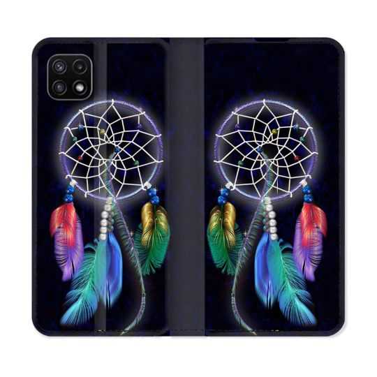 Housse cuir portefeuille Pour Samsung Galaxy A22 5G Zen Attrape Reve Multicolore
