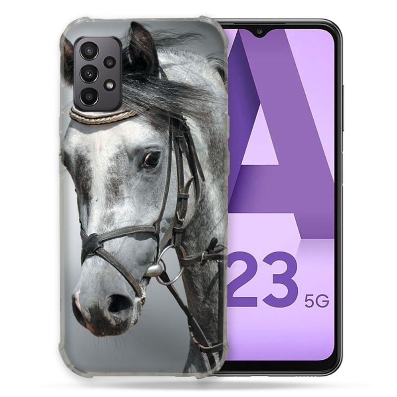Coque Pour Samsung Galaxy A23 5G Animal Cheval Blanc