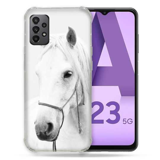 Coque Pour Samsung Galaxy A23 5G Animal Cheval Cristal