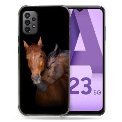 Coque Pour Samsung Galaxy A23 5G Animal Cheval Marron