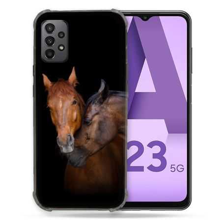 Coque Pour Samsung Galaxy A23 5G Animal Cheval Marron