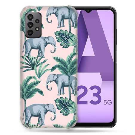 Coque Pour Samsung Galaxy A23 5G Animal Elephant Pattern