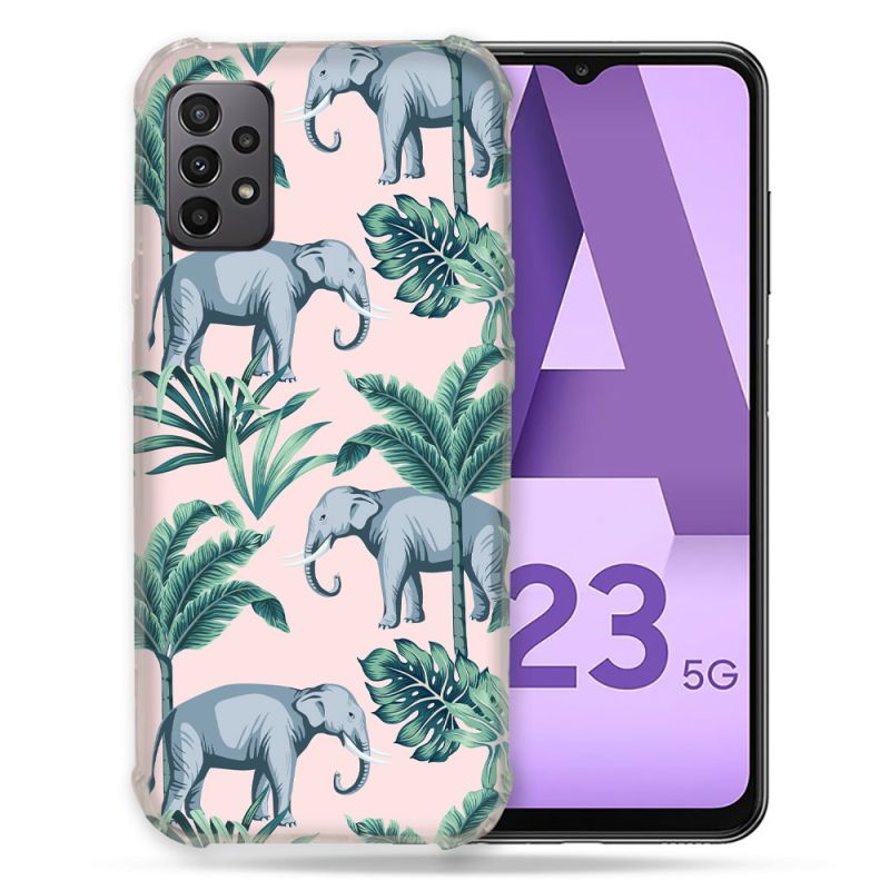 Coque Pour Samsung Galaxy A23 5G Animal Elephant Pattern
