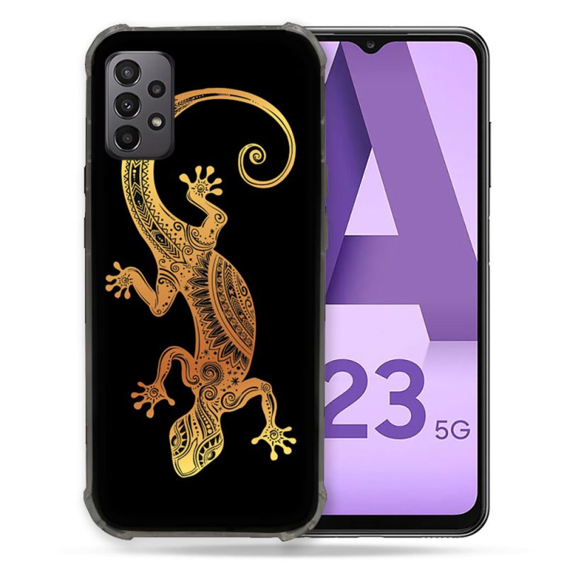 Coque Pour Samsung Galaxy A23 5G Animal Lezard Noir