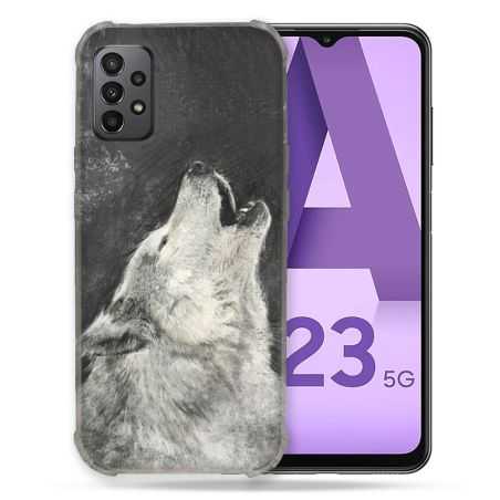 Coque Pour Samsung Galaxy A23 5G Animal Loup Hurlement