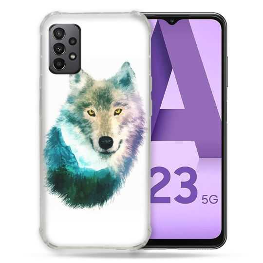 Coque Pour Samsung Galaxy A23 5G Animal Loup Montagne