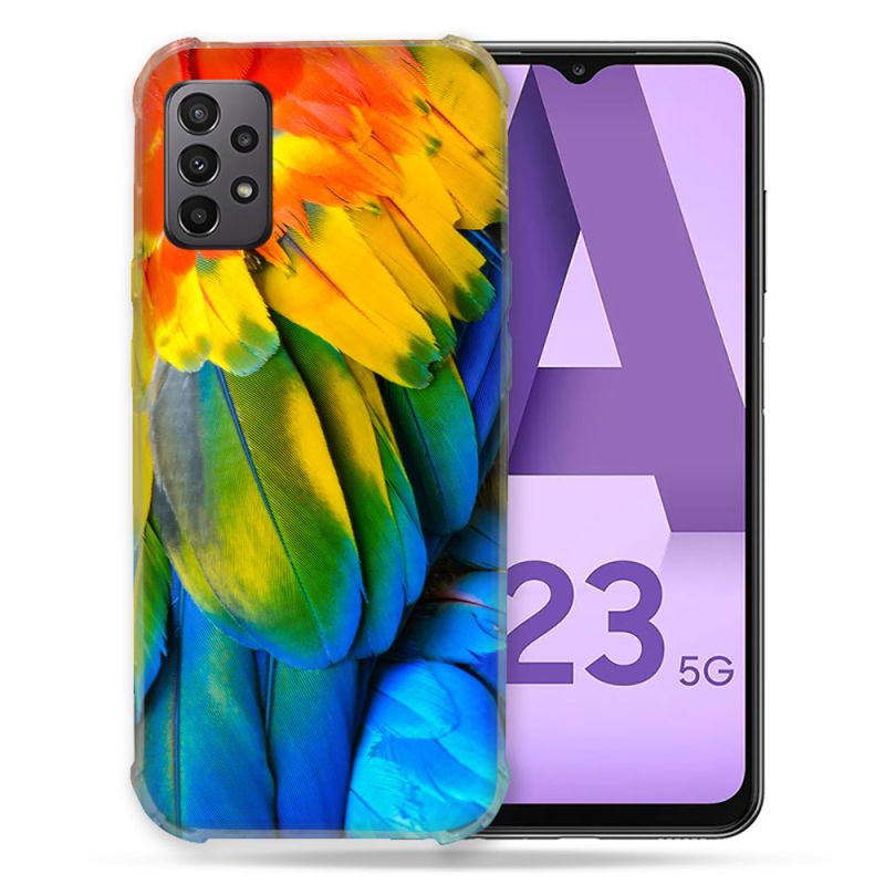 Coque Pour Samsung Galaxy A23 5G Animal Perroquet Plume