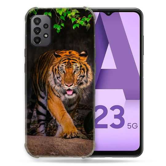 Coque Pour Samsung Galaxy A23 5G Animal Tigre Jungle