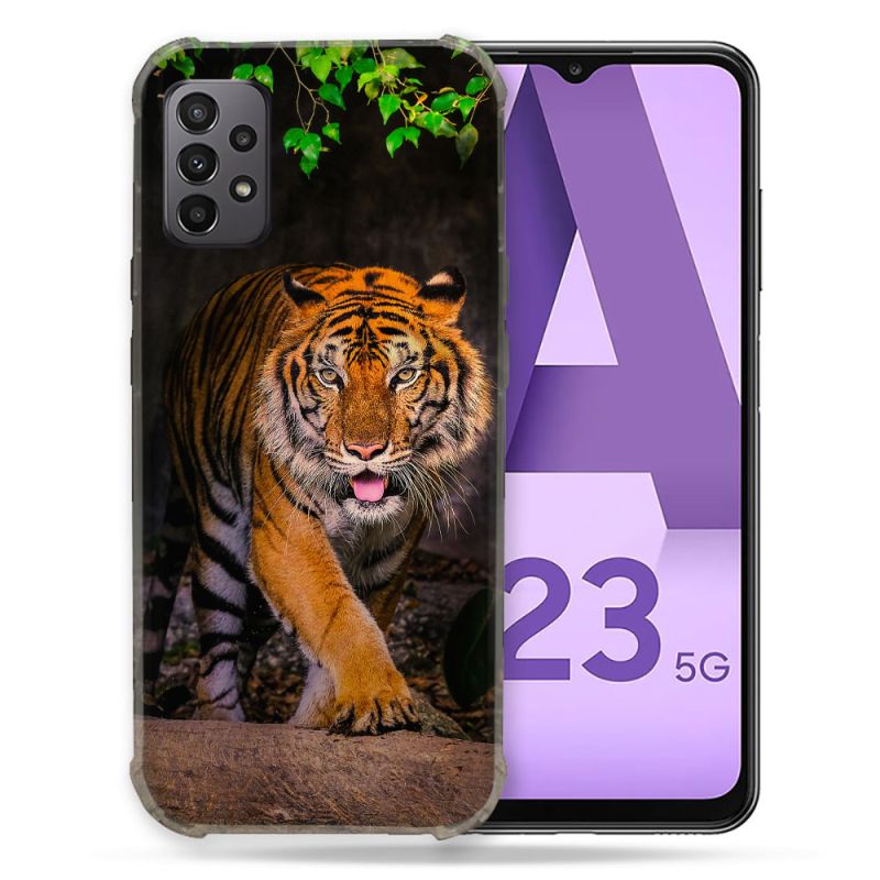 Coque Pour Samsung Galaxy A23 5G Animal Tigre Jungle