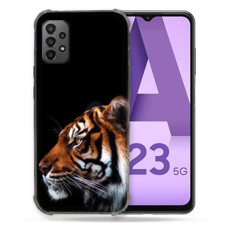 Coque Pour Samsung Galaxy A23 5G Animal Tigre Noir
