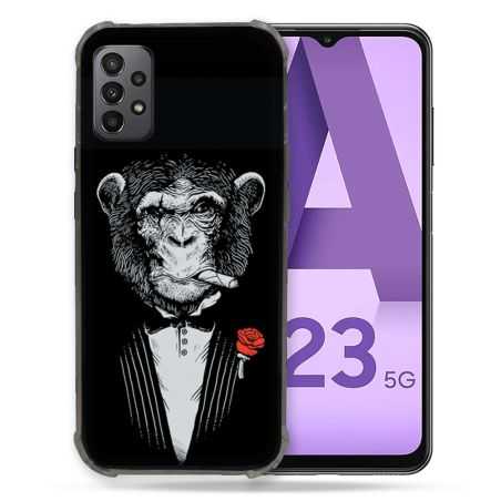 Coque Pour Samsung Galaxy A23 5G Decale Singe Mafia
